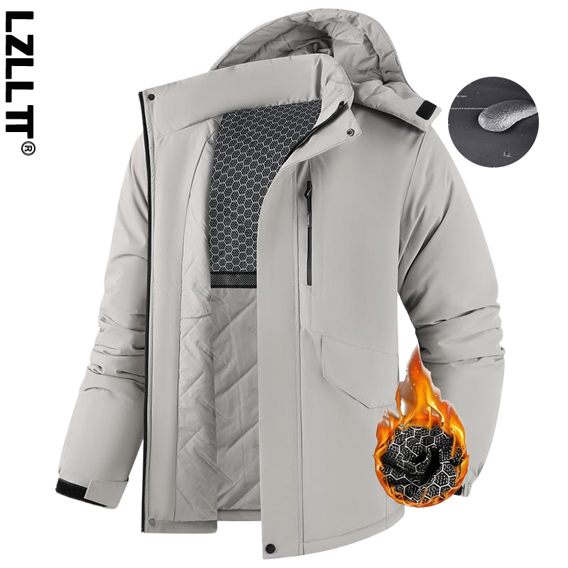 Outdoor Sport Waterproof Jacket - Kışlık Erkek Kalın Su Geçirmez Açık