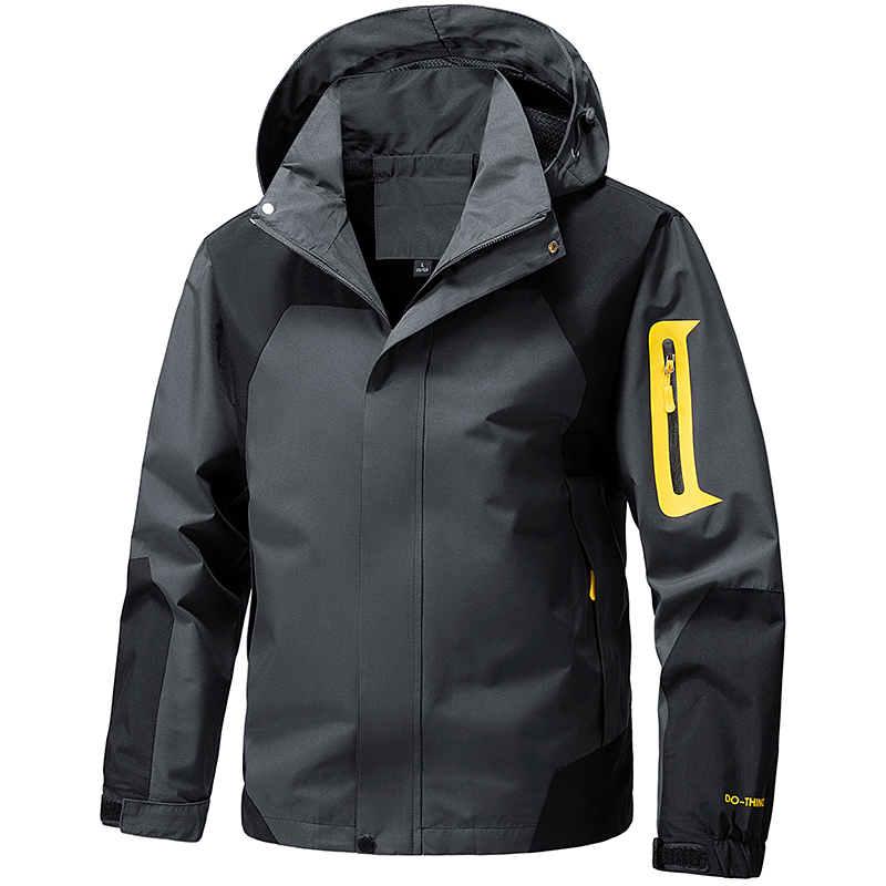 Outdoor Sport Waterproof Jacket - Softshell Açık Hava Ceketi Erkekler Fermuarlı