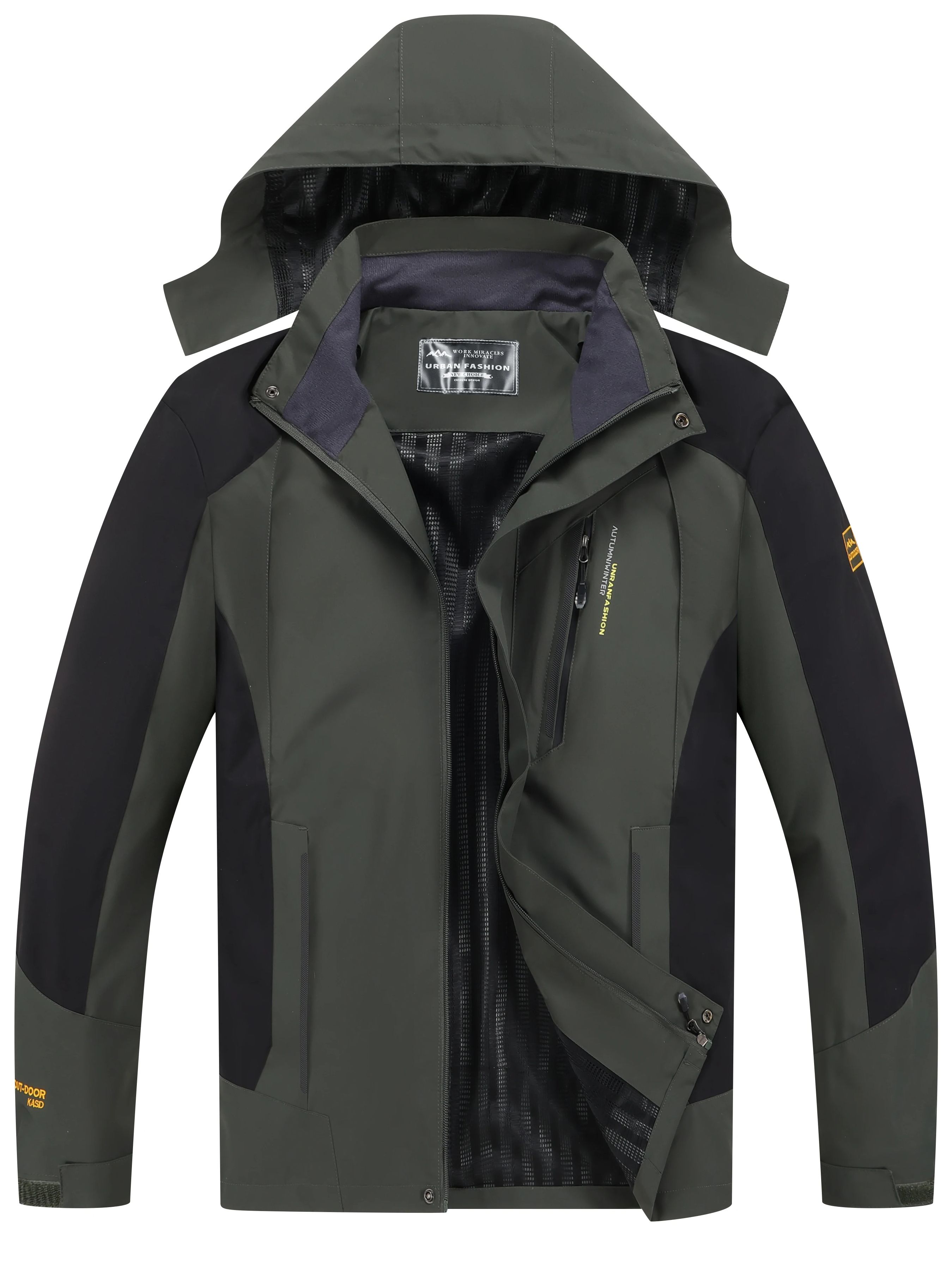Outdoor Sport Waterproof Jacket - Erkek Su Geçirmez Yürüyüş Ceketi Büyük